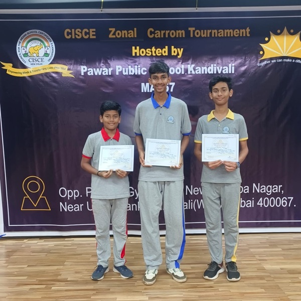 CISCE carrom Zonal Tournament