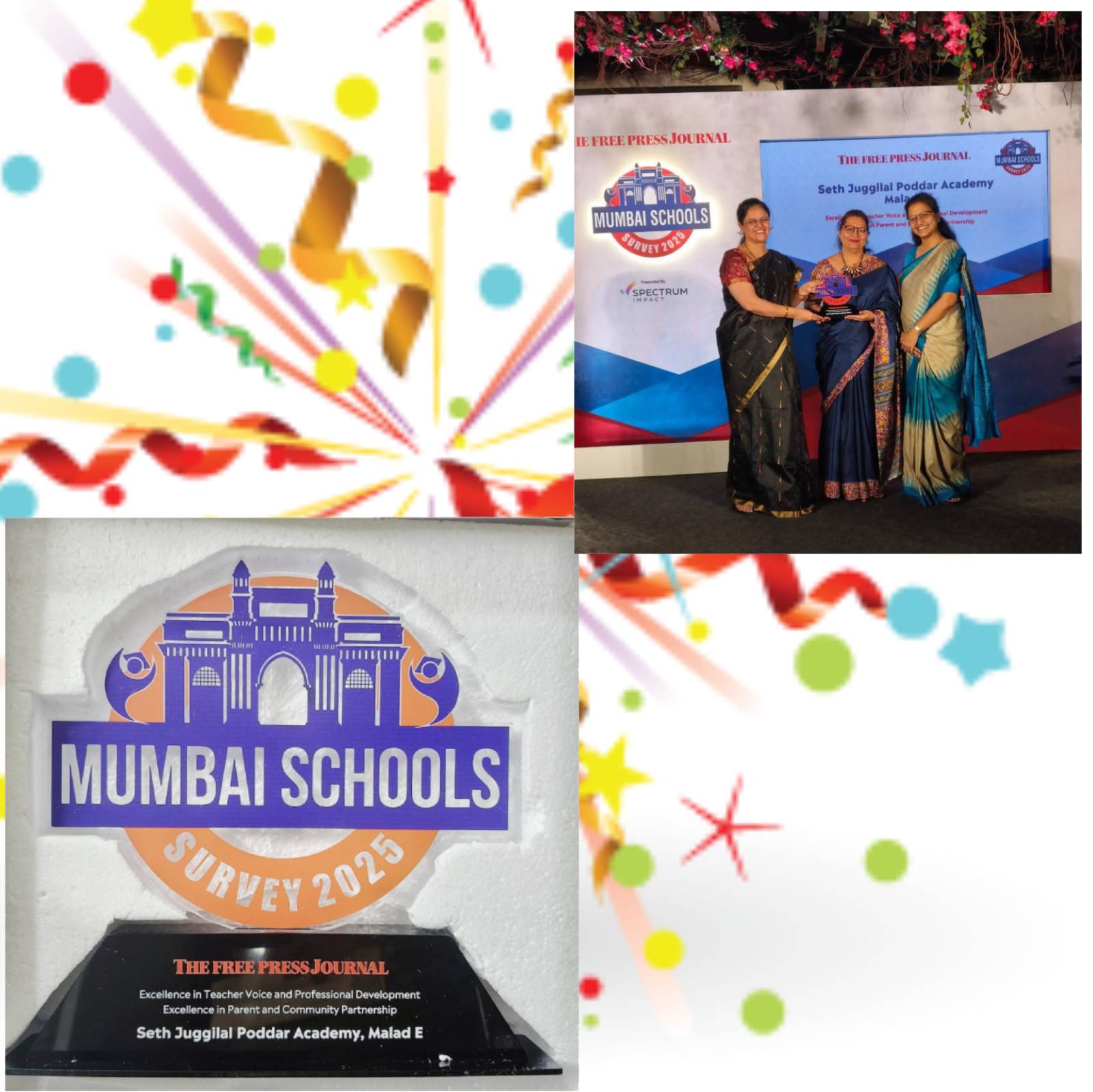 Seth Juggilal Poddar Academy Honoured in Mumbai Schools Survey 2025
