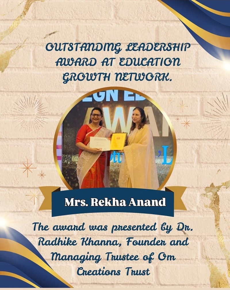 Leadership Award for our Principal