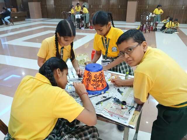 Earthen pot painting competition