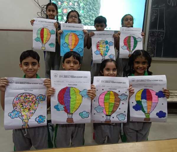 Paper collage competition Grade 1 and 2, 2025