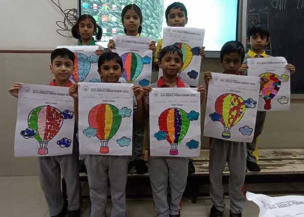 Paper collage competition Grade 1 and 2, 2025