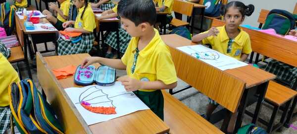 Paper collage competition Grade 1 and 2, 2025