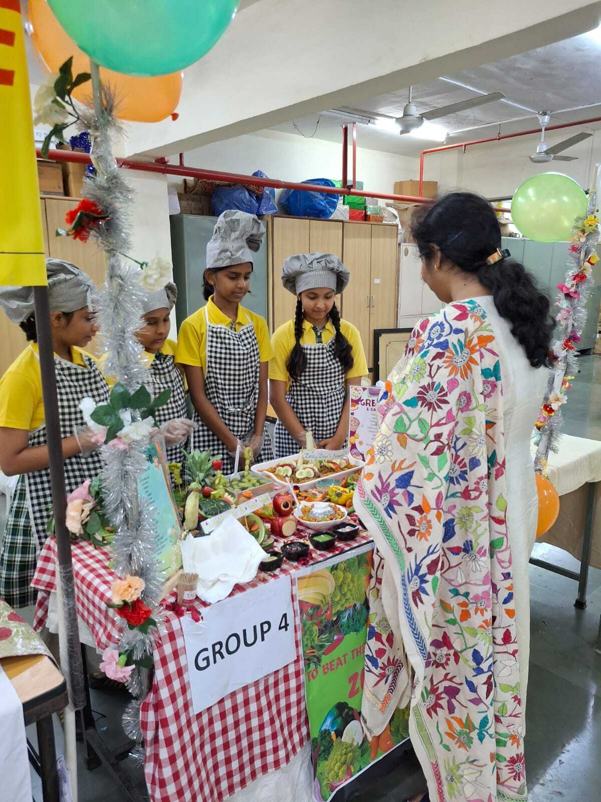 Salad decoration competition for grade VI and VII 2025