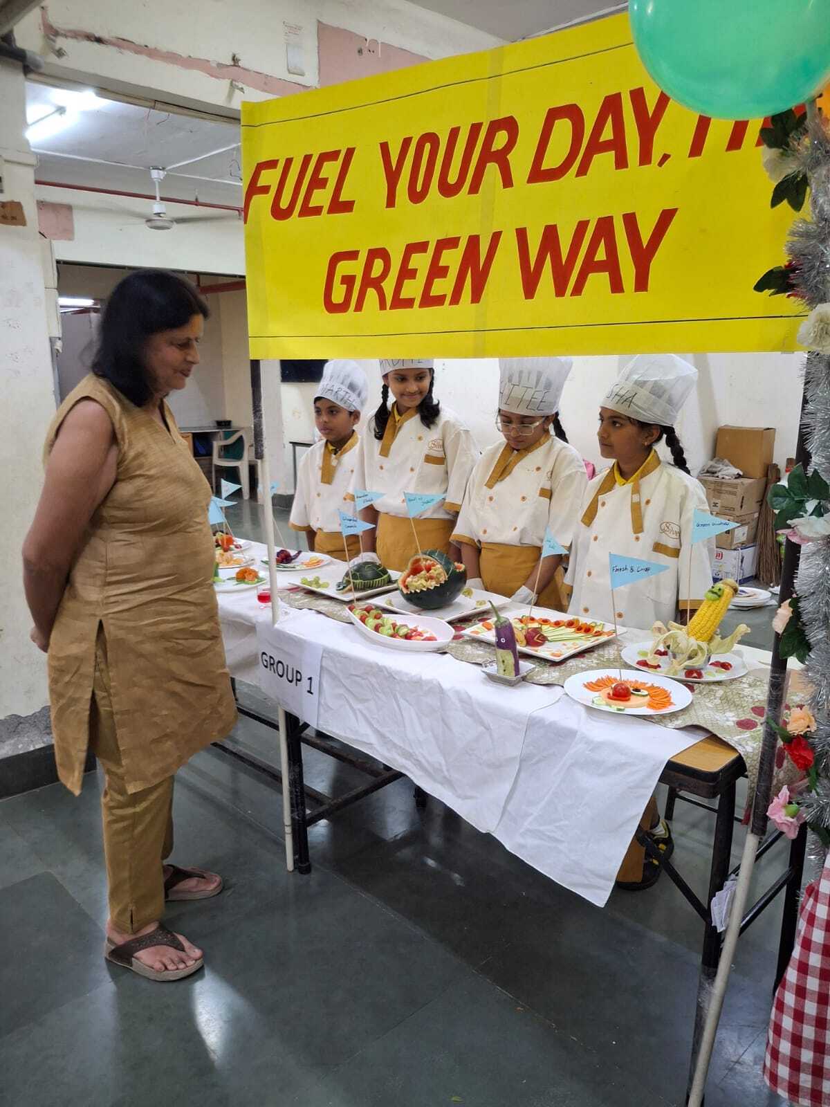 Salad decoration competition for grade VI and VII 2025