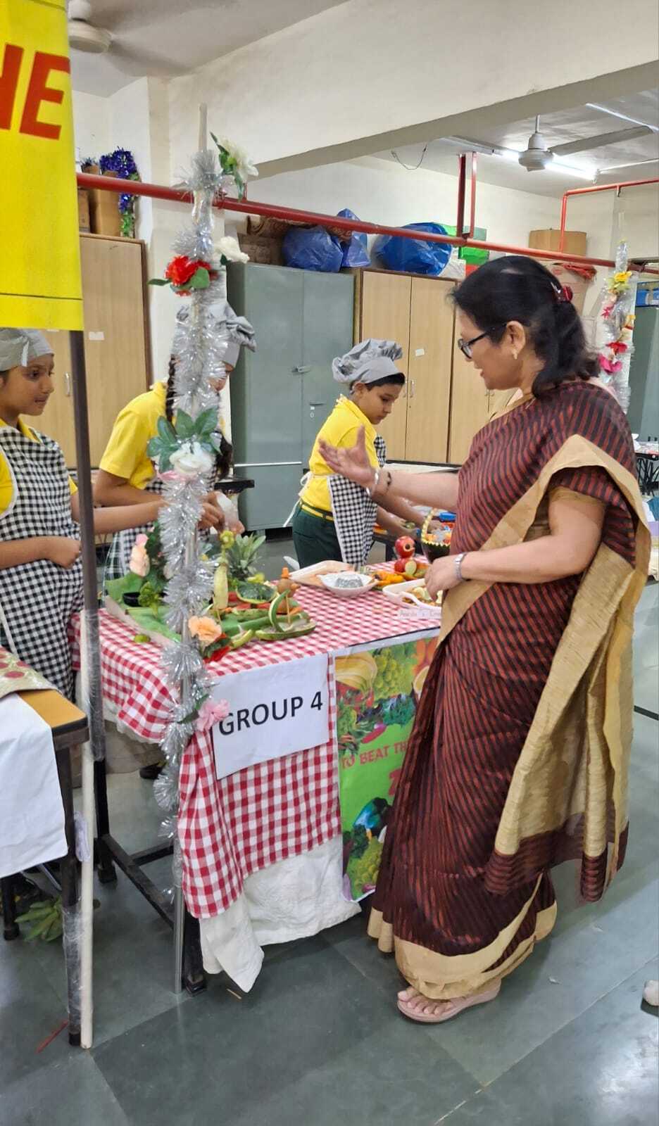 Salad decoration competition for grade VI and VII 2025