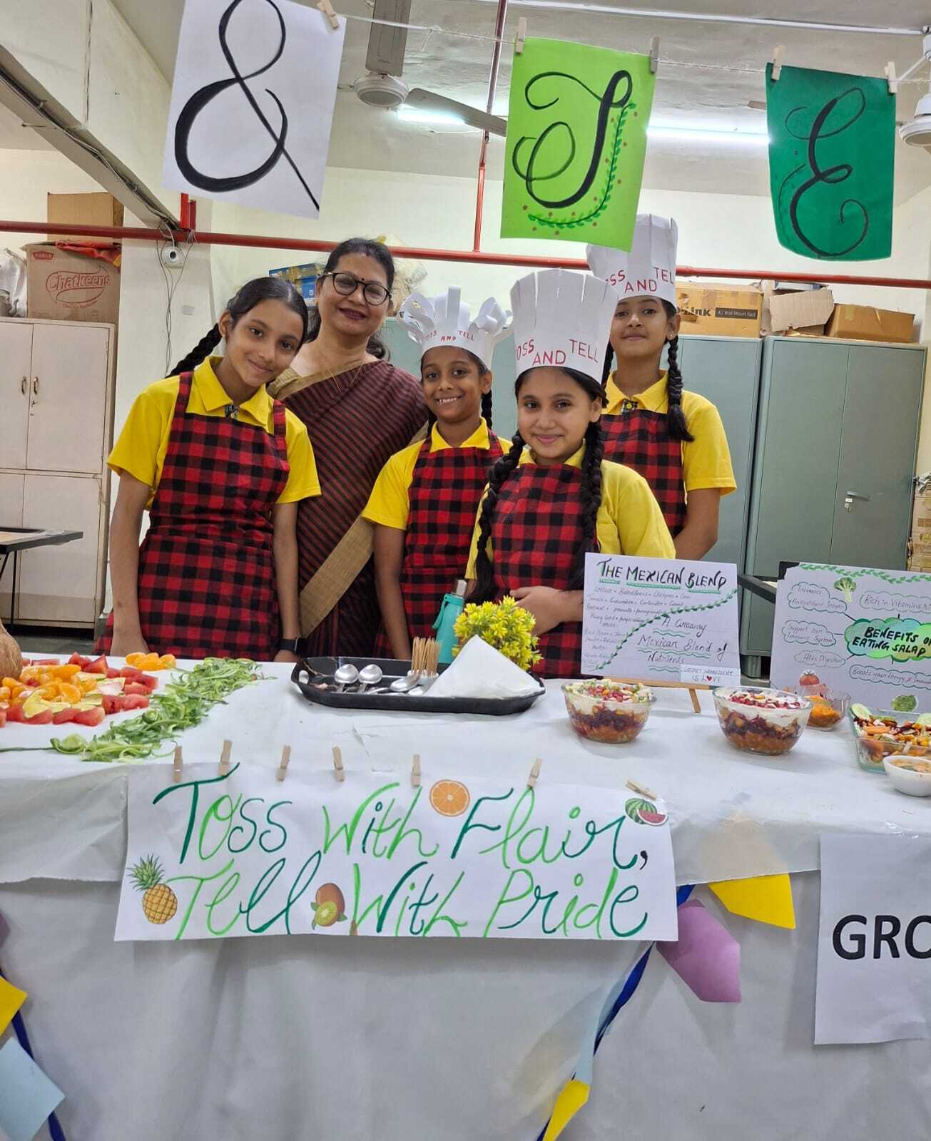 Salad decoration competition for grade VI and VII 2025