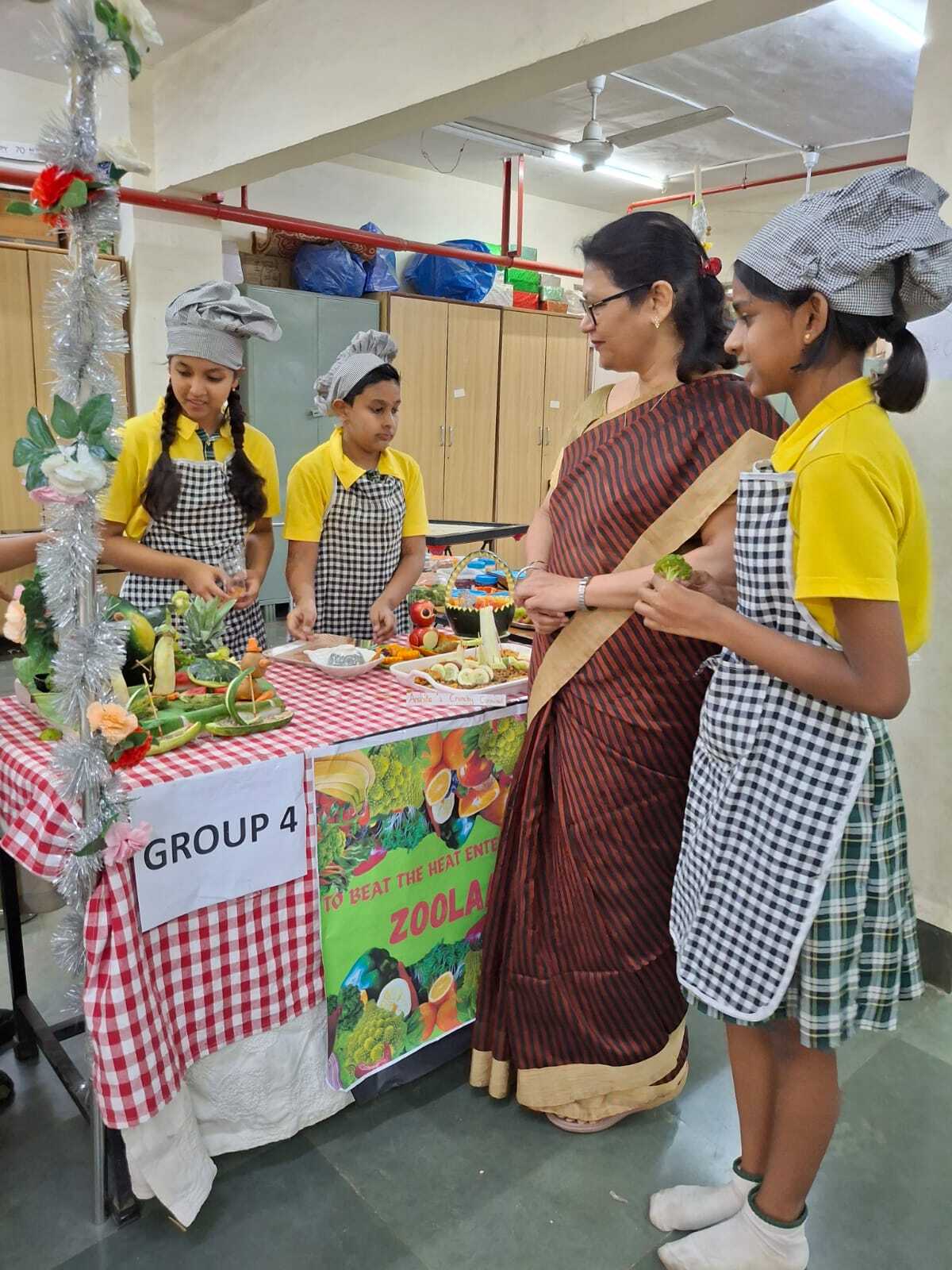 Salad decoration competition for grade VI and VII 2025