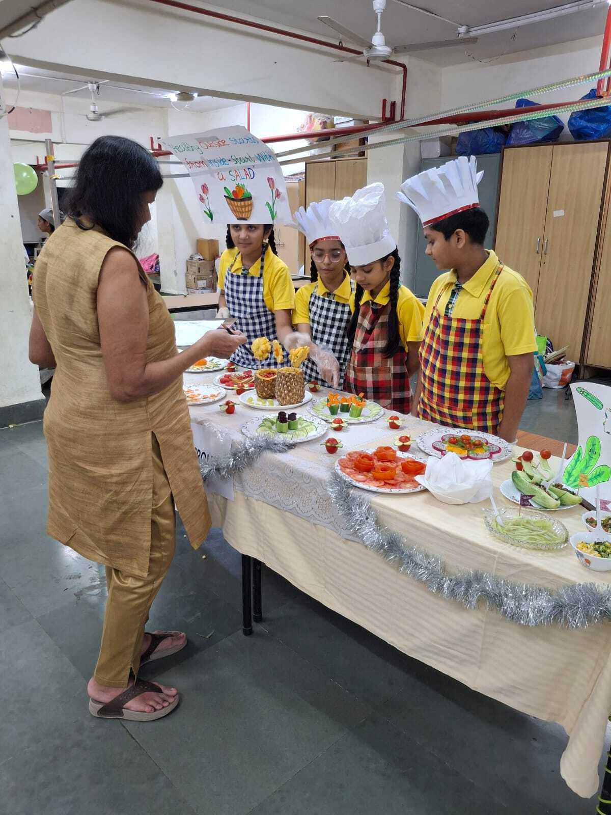 Salad decoration competition for grade VI and VII 2025